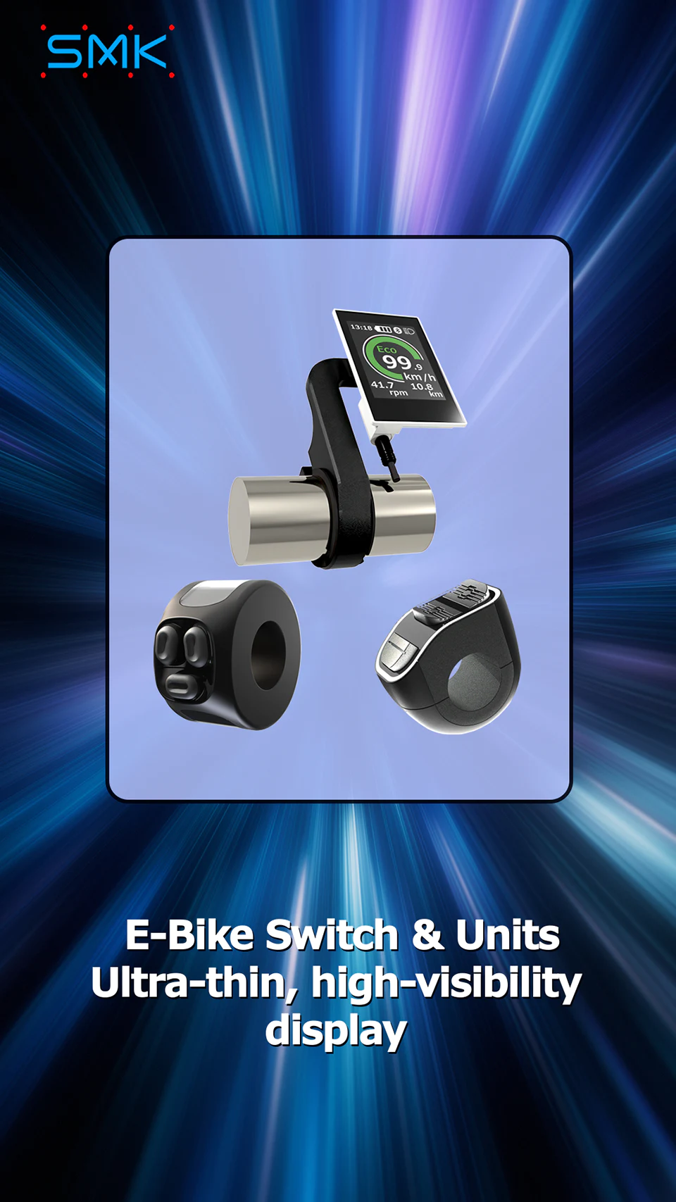 E-Bike Switch & Units Ultra-thin, high-visibility display